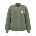 Zwillingsherz Damen Teddyjacke mit Rei&szlig;verschluss