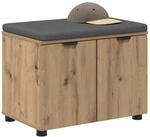 vidaXL Flurbank Artisan-Eiche 60 x 38 x 46 cm