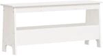 vidaXL Flurbank Wei&szlig; 100 x 28 x 45 cm Massivholz Kiefer