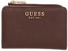 GUESS Geldb&ouml;rse Danielle SLG Zip Around Card Case Brown Dunkelbraun