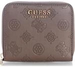 GUESS Geldb&ouml;rse Carmella SLG Small Zip Around Wallet Taupe Logo