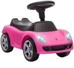 AIYAPLAY Rutschauto Kinder Porsche Rutschfahrzeug mit Licht Rosa | mit Hupe