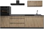 Vicco K&uuml;chenzeile R-Line, Artisan-Eiche/Anthrazit 280 cm | 5 Module &middot;