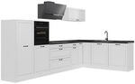 Vicco Eckk&uuml;che R-Line, Wei&szlig; Landhaus/Wei&szlig; 347 x cm | 8 Module &middot;