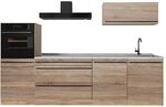 Vicco K&uuml;chenzeile R-Line, Sonoma/Goldkraft Eiche 280 cm | 5 Module &middot;