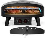 Cozze&reg; 24" Pizzaofen Gas Schwarze Edition 60x60cm - 600&deg;C, Pizza in 2 Minuten