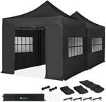 Vonroc Pavillon 6x3m wasserdicht stabil - Faltpavillon mit Seitenw&auml;nden | Popup