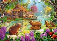 Schmidt 59731 Oase der Capybaras Puzzle 2000 Teile