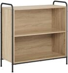 vidaXL B&uuml;cherregal 80 x 33 x 80 cm Holzwerkstoff Sonoma-Eiche | Bietet viel...