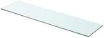 vidaXL Regalboden Glas Transparent 80 cm x 20 cm
