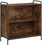 vidaXL B&uuml;cherregal 80 x 33 x 80 cm Holzwerkstoff R&auml;uchereiche | Bietet viel...