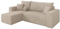 ALTDECOR Ecksofa mit Schlaffunktion L-Form SENO-L 249x139x85 - Beige | Corner...