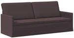 vidaXL 3-Sitzer Sofa Dunkelbraun 190 x 81 x 82 cm Stoff