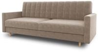 Sofnet - Schlafsofa Sara mit Bettkasten (Beige, Paros 02) | Schlafsofa mit