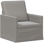 vidaXL Einzelsofa Hellgrau 70 x 81 x 82 cm Samt (V)
