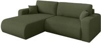 ALTDECOR Ecksofa mit Schlaffunktion L-Form BERY-L 276x193x88 - Gr&uuml;n | Corner...