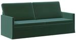 vidaXL 3-Sitzer Sofa Dunkelgr&uuml;n 190 x 81 x 82 cm Samt (V)