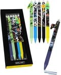 Online magiXX, 6x Radierstift Fun Boys I Gelschreiber blau radierbar mit 0,7mm