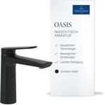 Villeroy & Boch Oasis Waschtischarmatur, Auslaufh&ouml;he 114 mm &ndash; Schwarz Matt |...