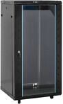 vidaXL 22U Netzwerkschrank 19" IP20 Schwarz 60x60x120 cm