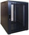 DSIT 15 HE - Kleiner Serverschrank - perforierter Frontt&uuml;r | (BxTxH)...