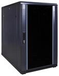 DSIT 18HE 19 Zoll Serverschrank - Glast&uuml;r | (BxTxH) 600x1000x1000mm - Schwarz -
