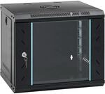 vidaXL 9HE Wandmontierter Netzwerkschrank 19" IP20 53x40x45 cm