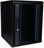 DSIT 9 HE - 10 Zoll Serverschrank - Glast&uuml;r | (BxTxH) 370x450x486mm - Schwarz...