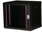 Equip Serverschrank 19" 09U 600x450mm Glast&uuml;r schwarz