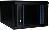 DSIT 4 HE - 10 Zoll Serverschrank - Glast&uuml;r | (BxTxH) 370x450x264mm - Schwarz...