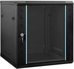 vidaXL Netzwerkschrank mit Speicher Schwarz 60 x 45 x 65 cm Stahl