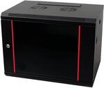 Danicom Baseline 19 Zoll 9 HE Netzwerkschrank mit Glast&uuml;r- Schwarz |...