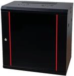 Danicom Baseline 19 Zoll 18 HE Netzwerkschrank mit Glast&uuml;r- Schwarz |...
