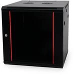 Danicom Baseline 19 Zoll 9 HE Netzwerkschrank mit Glast&uuml;r- Schwarz |...