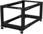 StarTech 8HE 4-Pfosten Open Frame Rack, 19", 101cm, 544kg (4POSTRACK8U) | Serverrack,