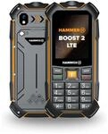 Hammer H Boost 2 LTE Outdoor Handy ohne Vertrag, IP68 Baustellenhandy mit gro&szlig;en