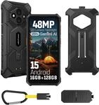 Ulefone RugKing 3 Pro Outdoor Smartphone Android 15 AI Rugged Handy, 5700mAh...
