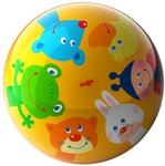HABA Kinderball Tierfreunde &ndash; 14 cm bunter Ball mit Ventil &ndash; F&ouml;rdert Motorik &