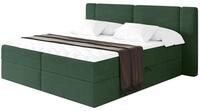 ALTDECOR Boxspringbett mit H3-Matratze Evon - 180x200 - Gr&uuml;n | Lattenrost,...