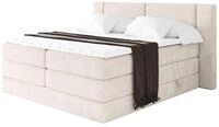 ALTDECOR Boxbett mit H3 H4 Matratze Evon King - 140x200 - Beige | Lattenrost,...