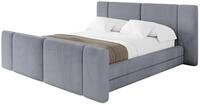 ALTDECOR Polsterbett ohne Matratze TEVO-Z 180x200 - Grau | Polsterbett mit...