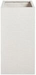 Blumentopf helles Beige quadratisch 40 x 40 cm mit Loch moderner Stil 77 cm DION