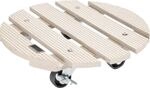 WAGNER Pflanzenroller WPC FSC&reg; &Oslash; 29 x 7,5 cm I Blumenroller f&uuml;r...