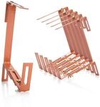 BigDean 6X Blumenkastenhalterung Metall Terracotta f&uuml;r Balkon und Gel&auml;nder 