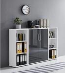 Aktenschrank TABOR 2 Highboard B&uuml;roschrank mit viel Stauraum 3-teilig | Ideal...