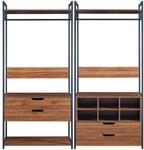 [en.casa] Garderobenst&auml;nder 2er Set Larem Kleiderst&auml;nder mit Metallgestell 4
