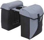 vidaXL Fahrradtasche Grau und Schwarz 31,5 x 15,5 x 40 cm Polyester | 35-Liter