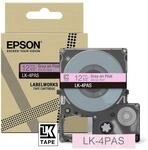 Epson Etikettenkassette, mattes Beschriftungsband LK-6RBJ schwarz auf rot,