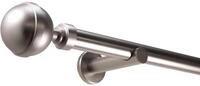 Deco-Raum Gardinenstange auf Ma&szlig; 25mm Wandtr&auml;ger Style Rohr Endst&uuml;ck Kugel
