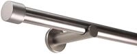 Deco-Raum Gardinenstange auf Ma&szlig; 25mm Wandtr&auml;ger Style Endst&uuml;ck Cap